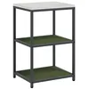 Image de Étagère de rangement de cuisine - vidaXL - Vert olive - Acier - Trapézoïdale - 50x90x53 cm - Étagère à plusieurs niveaux
