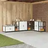 Image de Rangement De Cuisine Hattem Blanc 40 X 50 X 92 Cm Acier Vidaxl