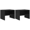 Image de Vidaxl cabinet de chevet 2 pcs chêne noir 40 x 40 x 30 cm