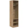 Image de Armoire moderne en bois dingénierie - vidaXL - Chêne artisanal - 50x50x200 cm - Étagères élégantes - Rangement spacieux