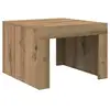 Image de Vidaxl table basse chêne artisanal 50 x 50 x 35 cm bois d'ingénierie