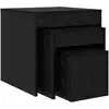 Image de Table Basse 3 Pcs Chêne Noir Bois D'ingénierie Vidaxl
