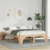Image de vidaXL Cadre de lit Marron 160 x 200 cm Pin massif 872980