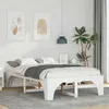 Image de vidaXL Cadre de lit Blanc 140 x 190 cm Pin massif 872993