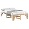 Image de Vidaxl cadre de lit marron 120 x 190 cm pin massif
