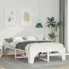 Image de Cadre De Lit Blanc 120 X 190 Cm Pin Massif Vidaxl