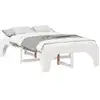 Image de Vidaxl cadre de lit blanc 120 x 190 cm pin massif