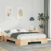 Image de vidaXL Cadre de lit Marron 140 x 190 cm 873034