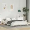 Image de Cadre De Lit Blanc 135 X 190 Cm Pin Massif Vidaxl