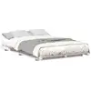 Image de Vidaxl cadre de lit blanc 135 x 190 cm pin massif