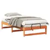 Image de Vidaxl cadre de lit marron 90 x 200 cm pin massif