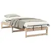 Image de Vidaxl cadre de lit marron 100 x 220 cm pin massif