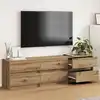 Image de Unites Tv Montage Mural 2 Pcs Chêne Artisanal 180 X 34 X 50 Cm Vidaxl