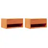 Image de Vidaxl table de chevet avec tiroir 2 pcs brun 50 x 32,5 x 24 cm