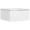Image de Vidaxl table de chevet blanc 37 x 35 x 18,5 cm bois massif en pin