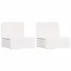 Image de Vidaxl table de chevet avec tiroir 2 pcs blanc 44 x 32,5 x 40 cm