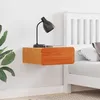 Image de vidaXL Table de chevet Brun cire 39 x 34 x 165 cm Bois massif en pin 873503