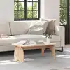Image de Table Basse Naturel 80 X 50 X 31 Cm Bois Massif En Pin Vidaxl