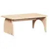 Image de Vidaxl table basse naturel 80 x 50 x 31 cm bois massif en pin