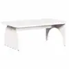 Image de Vidaxl table basse blanc 80 x 50 x 31 cm bois massif en pin