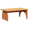 Image de Table basse en bois massif - vidaXL - Brun cire - 80x50x31 cm - Pin massif - Style rustique - Forme rectangulaire