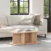 Image de Table Basse Naturel 80 X 39,5 X 33,5 Cm Bois Massif En Pin Vidaxl