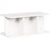 Image de Vidaxl table basse blanc 80 x 39,5 x 33,5 cm bois massif en pin
