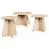 Image de Vidaxl table basse 3 pcs naturel