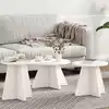 Image de Table Basse 3 Pcs Blanc Vidaxl