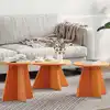 Image de Table Basse 3 Pcs Brun Cire Vidaxl