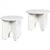 Image de Vidaxl table basse 2 pcs blanc bois de pin massif
