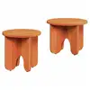 Image de Vidaxl table basse 2 pcs brun bois de pin massif