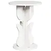 Image de Vidaxl table basse blanc 39,5 x 39,5 x 53,5 cm bois massif en pin