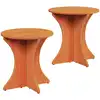 Image de Table Basse 2 Pcs Brun Cire Bois Massif En Pin Vidaxl