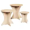 Image de Vidaxl table basse 3 pcs naturel