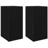 Image de Meuble TV mural - vidaXL - Chêne Noir - Bois dingénierie - 305x30x60 cm - Monté au mur - Avec étagère