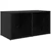 Image de Vidaxl ensemble meuble tv noir 72 x 35 x 37 cm bois d'ingénierie