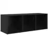 Image de Vidaxl ensemble meuble tv noir 72 x 35 x 37 cm bois d'ingénierie