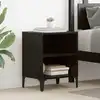 Image de Cabinet De Chevet 2 Pcs Chêne Noir 40 X 30 X 50 Cm Vidaxl