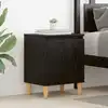 Image de Cabinet De Chevet Chêne Noir 40 X 30 X 50 Cm Bois D'ingénierie Vidaxl