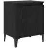 Image de Vidaxl cabinet de chevet chêne noir 40 x 30 x 50 cm bois d'ingénierie