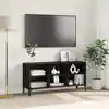 Image de Ensemble Meuble Tv Noir 103,5 X 30 X 50 Cm Bois D’ingénierie Vidaxl
