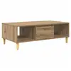 Image de Vidaxl table basse chêne artisanal 102 x 55 x 35 cm bois d'ingénierie