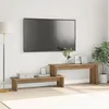 Image de Ensemble meuble TV - VIDAXL - 1805 x 30 x 43 cm - Chêne artisanal - Bois dingénierie - Mural