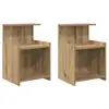 Image de Vidaxl cabinet de chevet 2 pcs chêne artisanal 40 x 35 x 60 cm