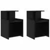 Image de Vidaxl cabinet de chevet 2 pcs chêne noir 40 x 35 x 60 cm
