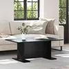 Image de VIDAXL Table basse rectangulaire chêne noir 1035 x 60 x 40 cm - style campagne