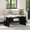 Image de Table basse chêne noir VidaXL 90 x 55 x 42 5 cm   1 étagère finition vieillie