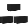 Image de Vidaxl ensemble meuble tv 3 pcs noir 60 x 30 x 30 cm bois d'ingénierie