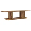 Image de Meuble TV mural rustique - vidaXL - Marron - 103x30x265 cm - Bois dingénierie - Rectangulaire - Avec étagère
